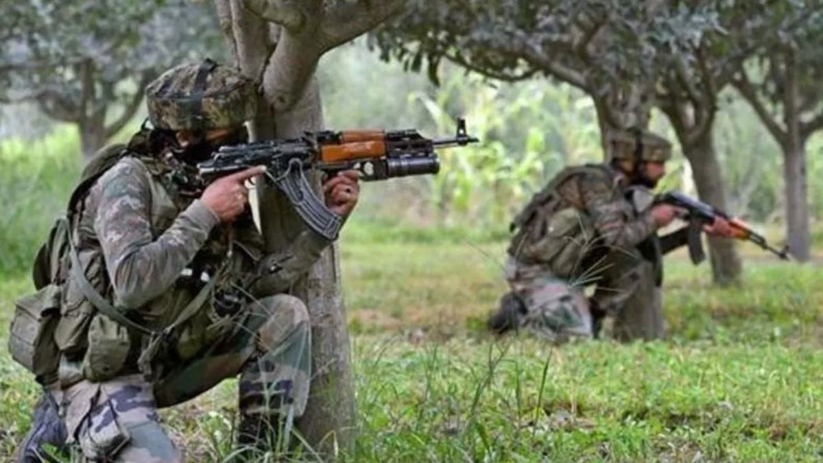 Kulgam Encounter - Indian Army drone bombing terrorist hideouts in Akhal Kulgam